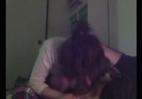 brunette ass cum